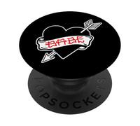 Cuore Nero Babe PopSockets PopGrip Adesivo
