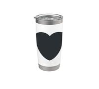Cuore Nero Bicchiere termico in acciaio inox doppia parete