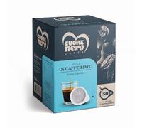 Cuore Nero Caffè - 150 Cialde Caffè ESE 44MM, Caffè Cialde Dek, Compatibili Con Cialde caffe 44 Espresso Napoletano, Caffè Cialde 7,5G (Decaffeinato, 150 Cialde Caffè)