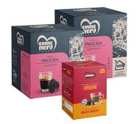 Cuore Nero Caffè - 200 Capsule Compatibili con Dolce Gusto CAFFÈ + 10 Capsule GINSENG (Procida + 10 Ginseng, 210 Capsule compatibili)