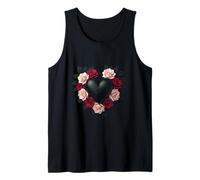 Cuore Nero E Corona di Rose Nere Canotta
