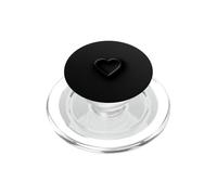 Cuore Nero Senza Tempo Minimal Amore PopSockets PopGrip per MagSafe