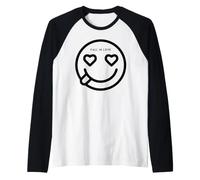 Cuore Occhi del Desiderio - Streetwear Romantico | Maglia con Maniche Raglan