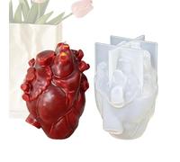 Cuore Organo Stampo in Silicone, Cuore 3D in Silicone per Modellismo Creativo, Stampo per Argilla, Per artigianato in gesso, resina, cioccolato e argilla, stile country e natalizio