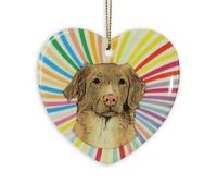 Cuore Ornamentale Per Il Nova Scotia Duck Tolling Retriever - Ceramica