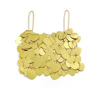 Cuore Paillettes Catena Del Corpo Moda Nightclub Party Gonna Beach Dress Vita Catena Pancia Gioielli Corpo Crop Top Nightclub