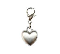 Cuore pendente Ciondoli per Braccialetto Miniblings Amore San 3D Argento 12mm