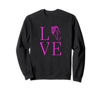 Cuore per cavalli Cavaliere Cavallo con amore per i cavalli Felpa