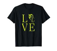 Cuore per cavalli Cavaliere Cavallo con amore per i cavalli Maglietta