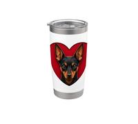 Cuore Pinscher in miniatura Bicchiere termico in acciaio inox doppia parete