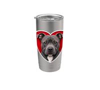 Cuore Pitbull Blu Bicchiere termico in acciaio inox doppia parete