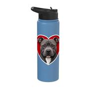 Cuore Pitbull Blu Stainless Steel Insulated Water Bottle