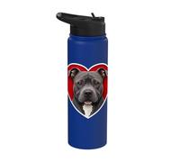 Cuore Pitbull Blu Stainless Steel Insulated Water Bottle