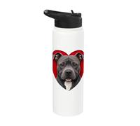 Cuore Pitbull Blu Stainless Steel Insulated Water Bottle
