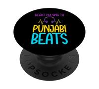 Cuore pulsante per punjabi batte indiano PopSockets PopGrip Adesivo