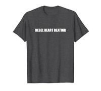 Cuore Ribelle Che batte Maglietta, Uomo, Grigio Scuro, 5XL