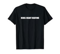 Cuore Ribelle Che batte Maglietta, Uomo, Nero, 4XL