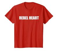 Cuore Ribelle Maglietta, Bambini, Rosso, 12 Anni