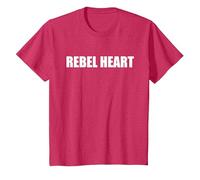 Cuore Ribelle Maglietta, Bambini, Rosso mélange, 6 Anni