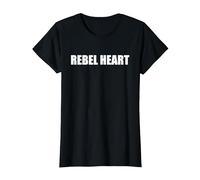 Cuore Ribelle Maglietta, Donna, Nero, XS