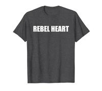 Cuore Ribelle Maglietta, Uomo, Grigio Scuro, S