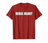Cuore Ribelle Maglietta, Uomo, Mirtillo Rosso, XL