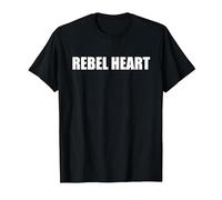 Cuore Ribelle Maglietta, Uomo, Nero, 3XL