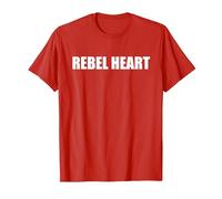 Cuore Ribelle Maglietta, Uomo, Rosso, XXL