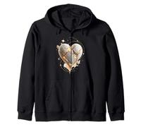 Cuore riparato d'oro Resilienza, Forza, Amore, Autostima Felpa con Cappuccio