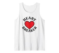 Cuore Rompere Retro Cuore Rosso San Valentino Amore Canotta