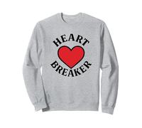 Cuore Rompere Retro Cuore Rosso San Valentino Amore Felpa