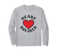 Cuore Rompere Retro Cuore Rosso San Valentino Amore Maglia a Manica