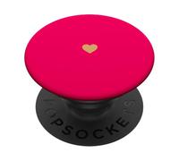 Cuore rosa acceso PopSockets PopGrip Adesivo