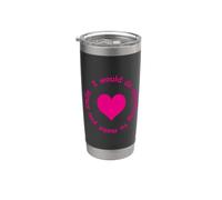 Cuore Rosa I would do anything to make you smile Donne Bicchiere termico in acciaio inox doppia parete