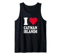 Cuore Rosso Amo Isole Cayman Canotta
