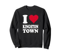 Cuore Rosso Amo la Città di Kingston Felpa