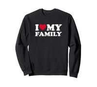 Cuore Rosso Amo La Mia Famiglia Felpa