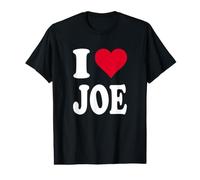 Cuore Rosso I Love Joe Maglietta con Stampa Grafica Economica
