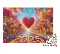 Cuore Rosso Puzzle 1000 Pezzi 2025 Viale dei Fiori Puzzle per Adulti Relax Arredo Casa Regalo 38x26cm/1000pcs
