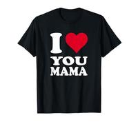 Cuore Rosso Ti Amo Mamma Maglietta