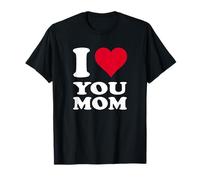 Cuore Rosso Ti Amo Mamma Maglietta
