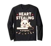 Cuore Samoiedo Cane Divertente Regalo Samoiedo Cucciolo Maglia a Manica