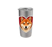 Cuore Shiba Inu Bicchiere termico in acciaio inox doppia parete