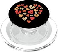 Cuore spezzato con cuori - crepacuore spezzato PopSockets PopGrip per MagSafe