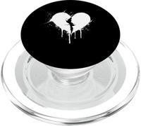 Cuore spezzato Emo Grunge Estetica Gotica Moda PopSockets PopGrip per MagSafe