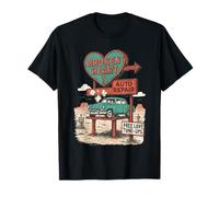 Cuore Spezzato Riparazione Automatica Romance Meccanico di Auto San Valentino Maglietta