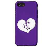 Cuore spezzato Sad Brokenhearted spille da balia San Valentino Custodia per iPhone SE (2020) / 7/8