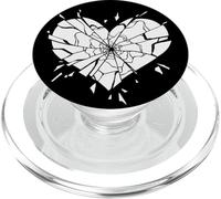 Cuore spezzato spezzato rotto danneggiato PopSockets PopGrip per MagSafe