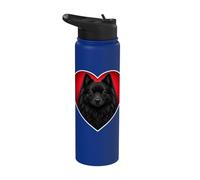 Cuore Spitz Tedesco Nero Stainless Steel Insulated Water Bottle