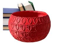 Cuore stampato 3D - creativo per dolci di San a forma di artistica scolpita per esposizione decorativa in vaso floreale | Pezzo romantico di accento festivo